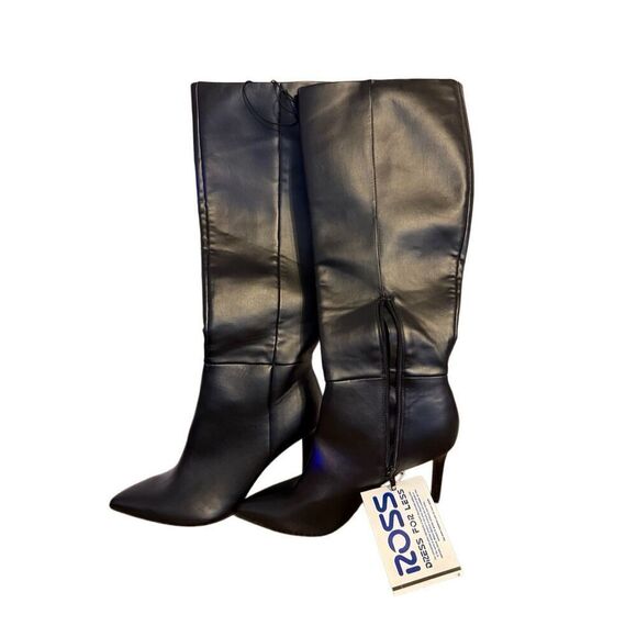 Brand New Nine West WNDalion3-R Black Knee High Stiletto Boots Size 10 - Picture 3 of 7